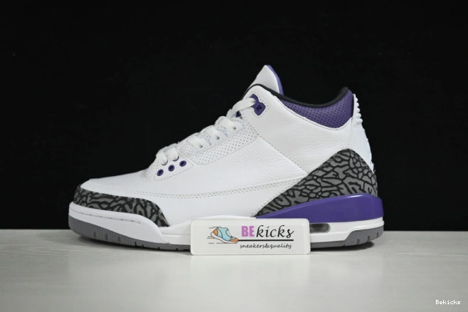 BK “dark jordan 3 air iris” ct8532-105 1129